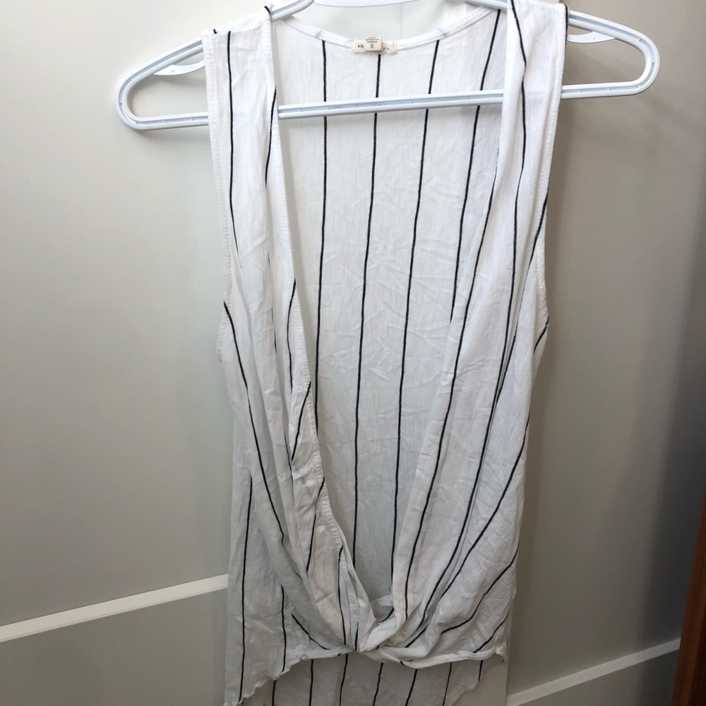 Pin striped tank top